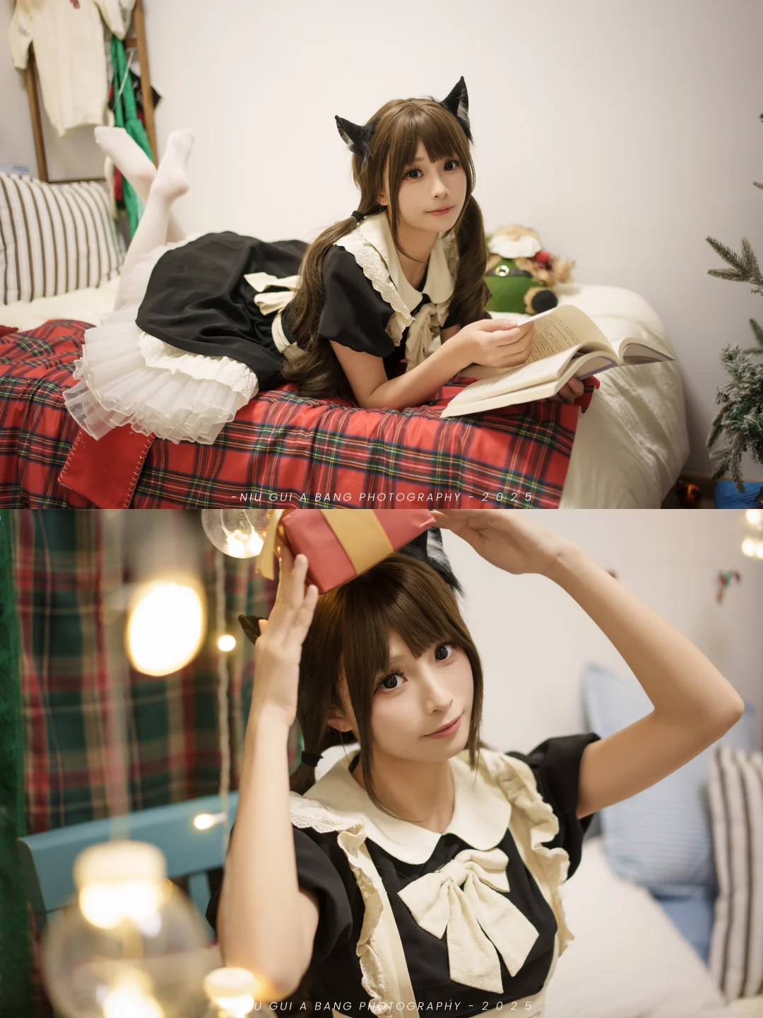 慵懒圣诞氛围感女仆写真~🎄
