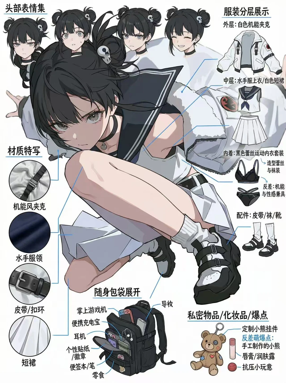 哇噻 我用ai生成的动漫女儿 好可爱