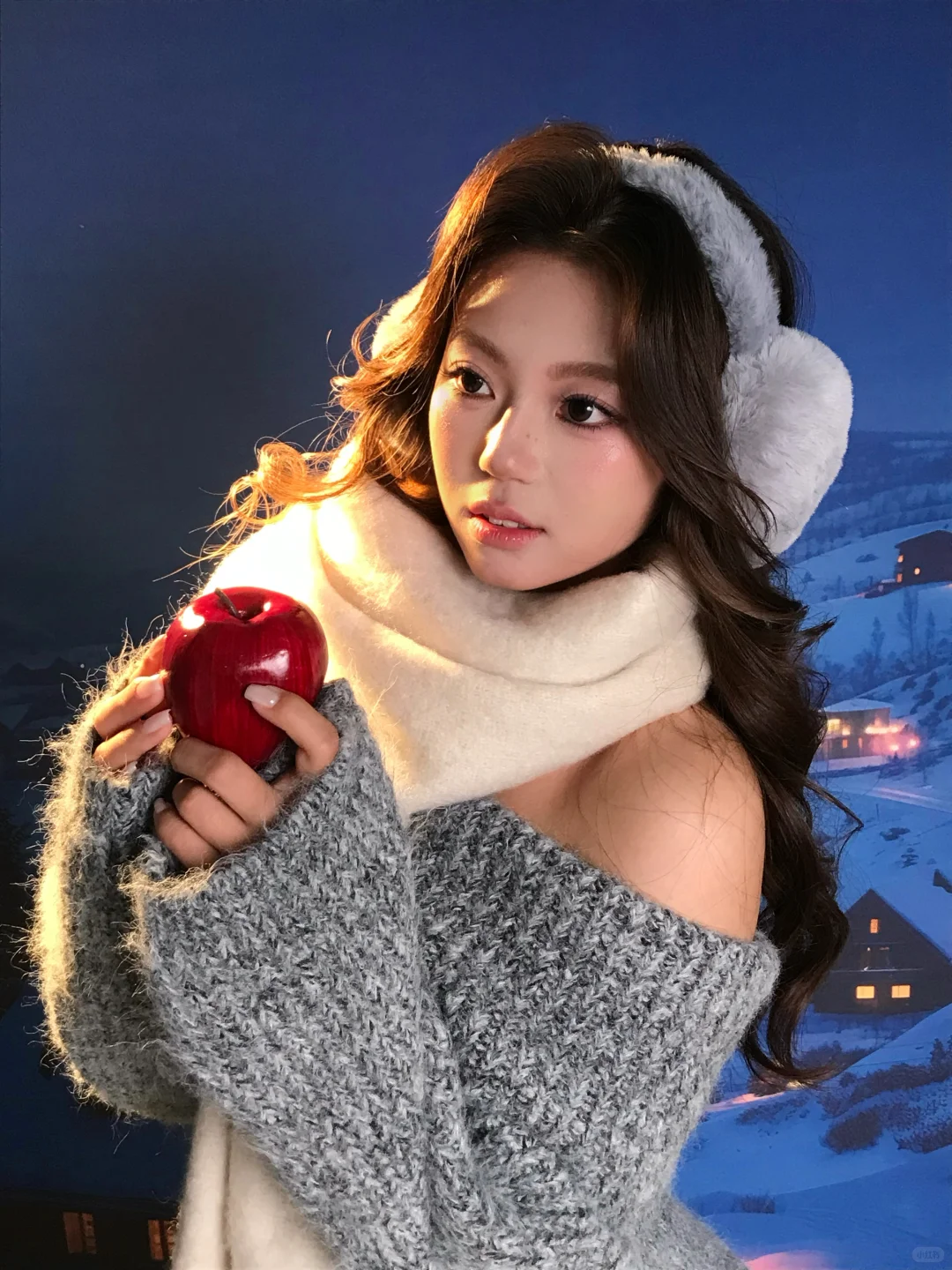 冬日写真｜雪天里的软fufu甜妹