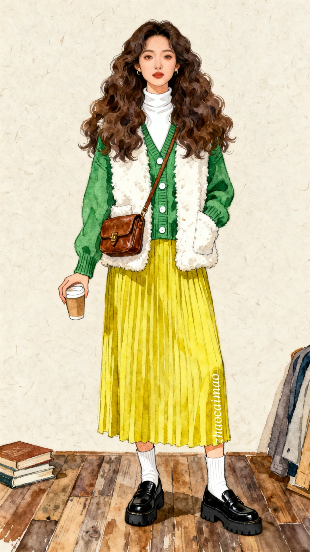 被这件秋天的穿搭美到了🍂