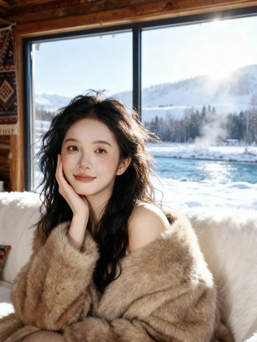 ❄️在浪漫的木屋里拍出了电影感