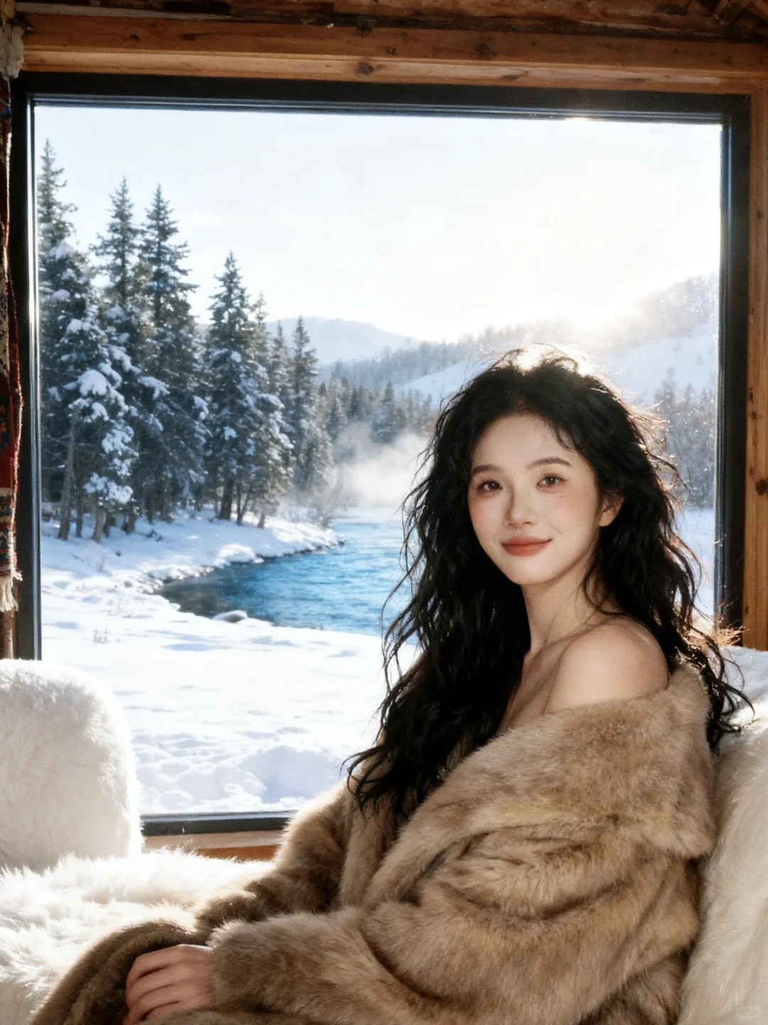 ❄️在浪漫的木屋里拍出了电影感