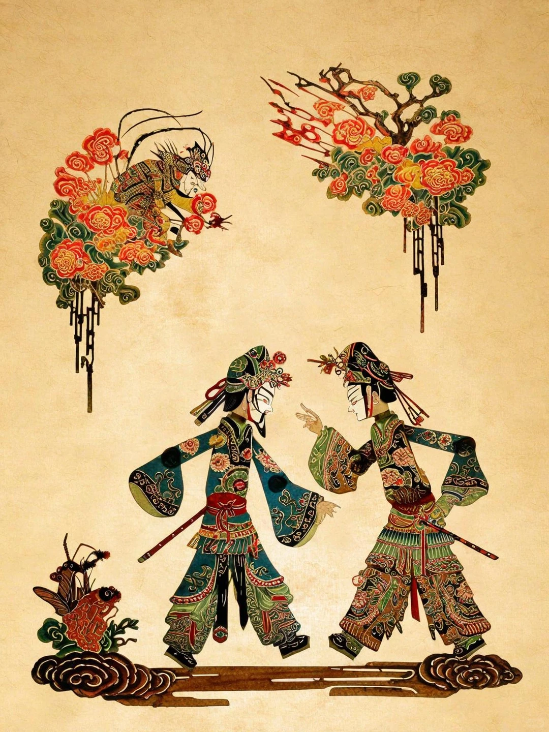 奇域AI｜AI竟然能出中式皮影效果了！