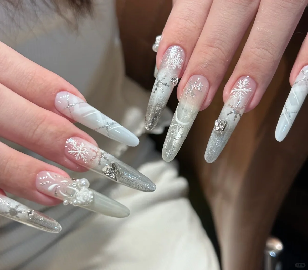 杭州萧山美甲工作室招圣诞款打版模特啦？！