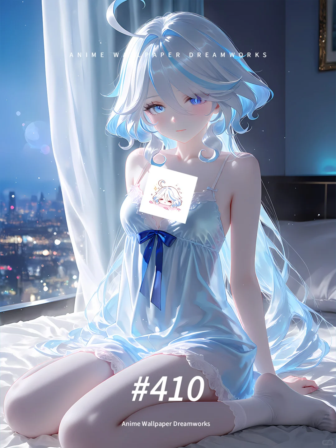 原神壁纸•芙宁娜•霓光睡衣