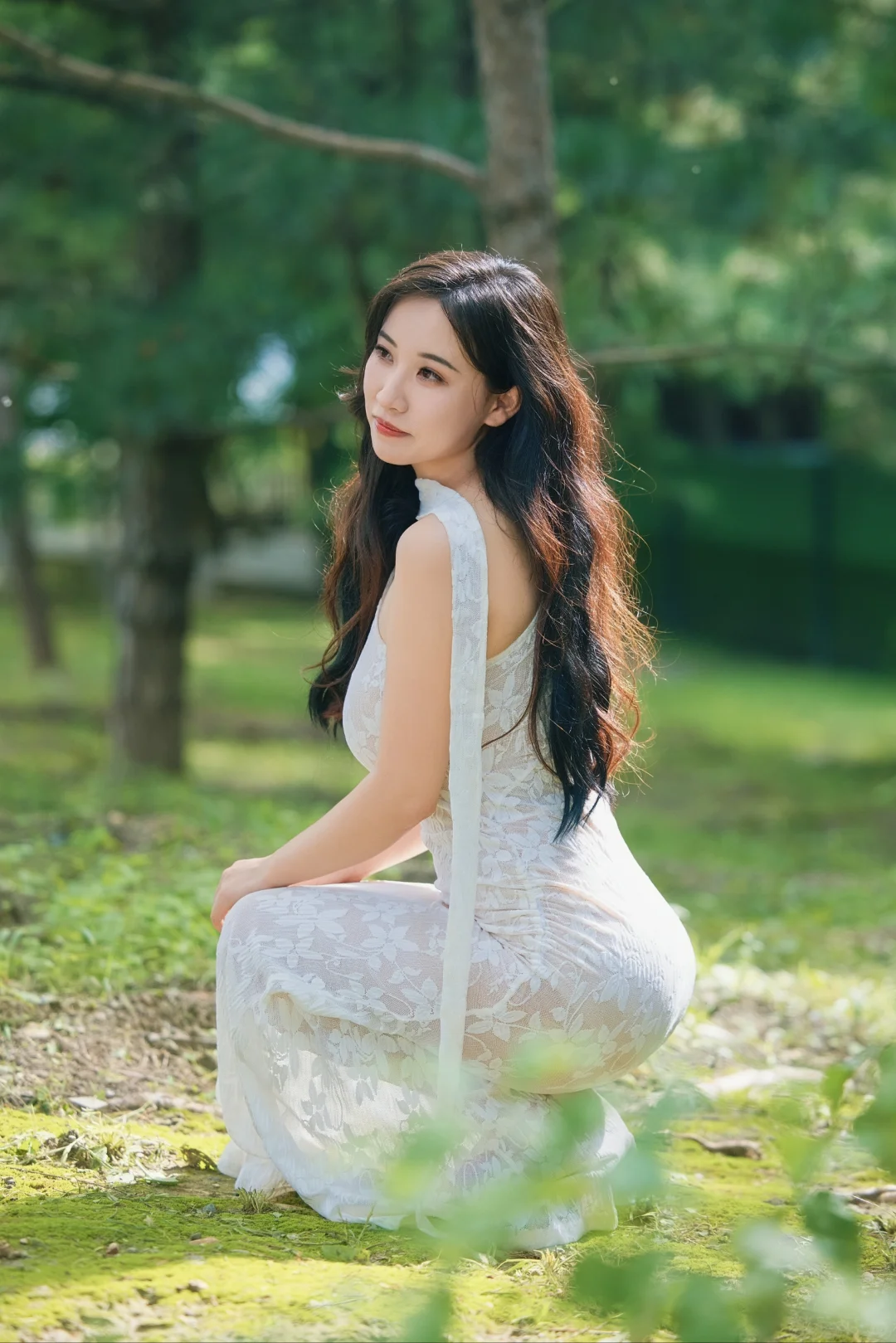 在阳光里长发飘飘的她真的绝了📸