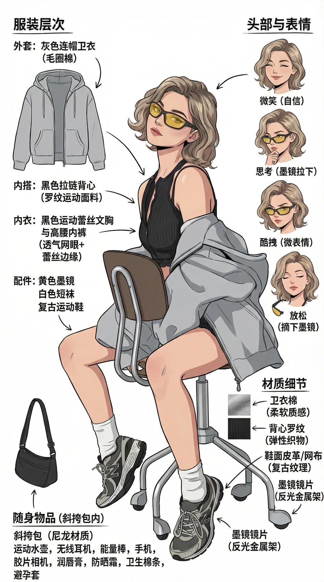 AI生成的潮牌穿搭、好酷好帅啊！