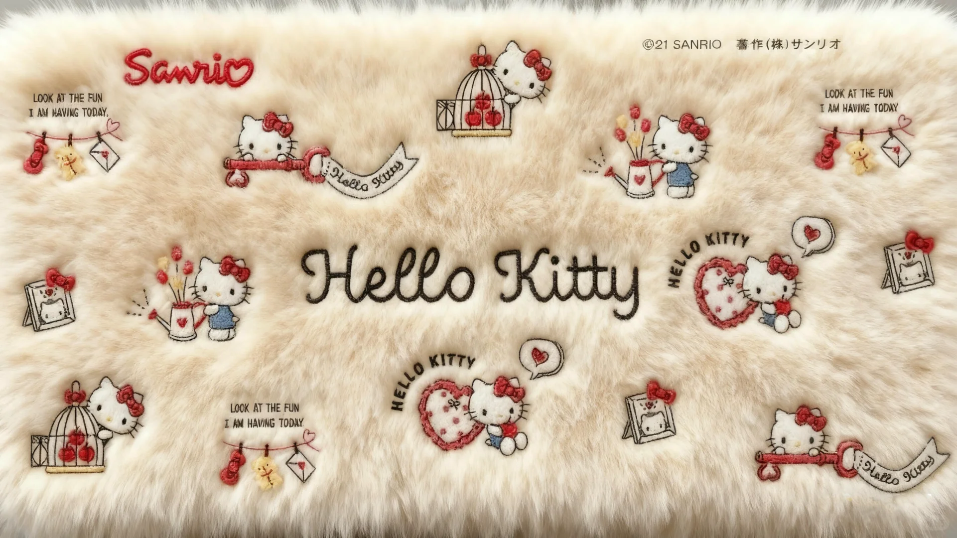 𝑺𝒉𝒂𝒓𝒆｜毛绒绒的HelloKitty电脑壁纸🎀