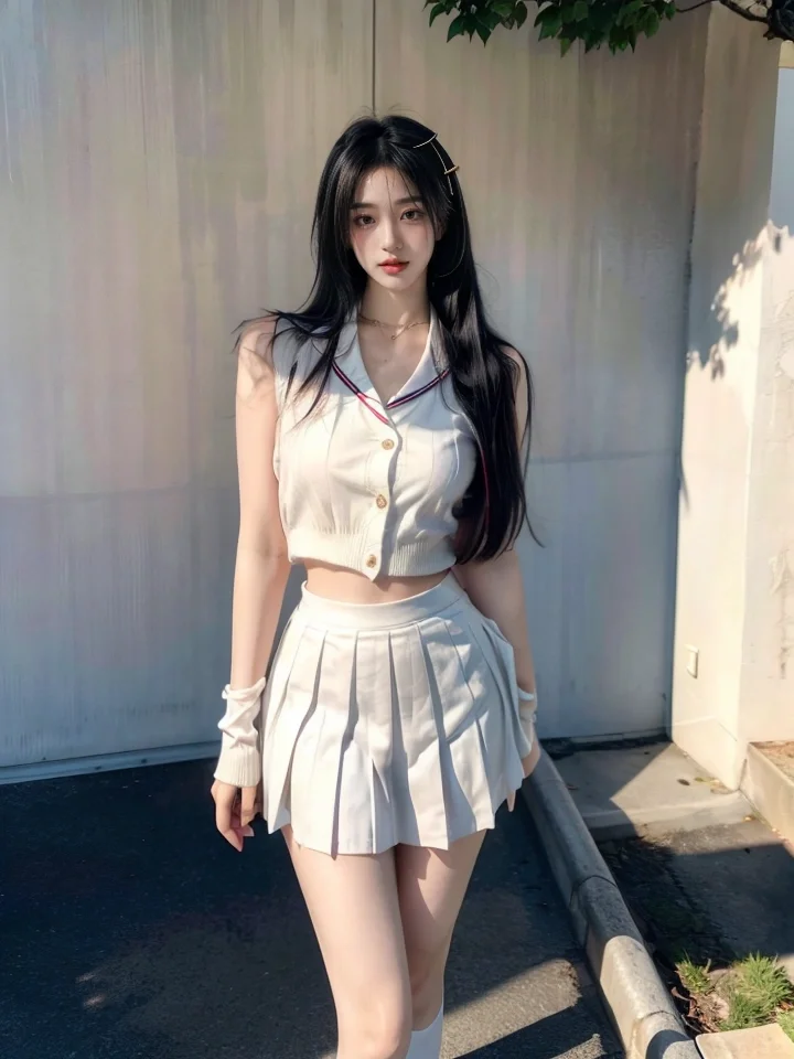 AI绘画 S191｜惹眼身材搭配JK裙，靓丽气质