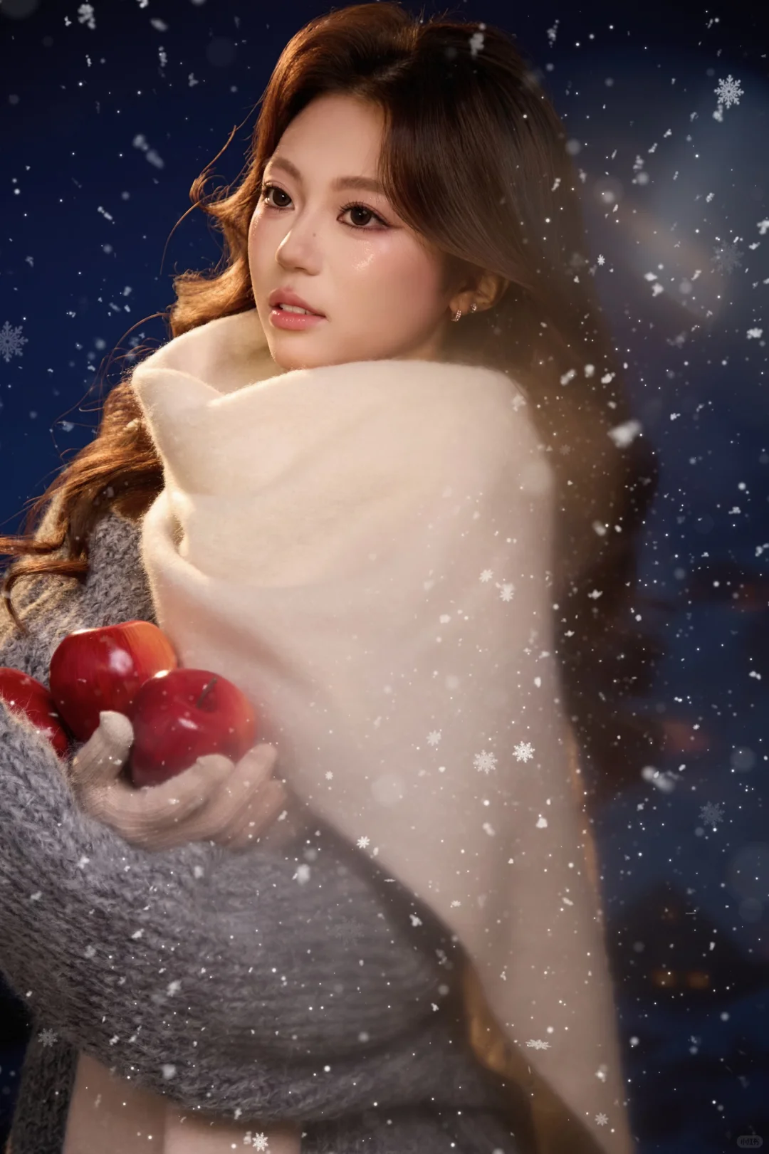 冬日写真｜雪天里的软fufu甜妹