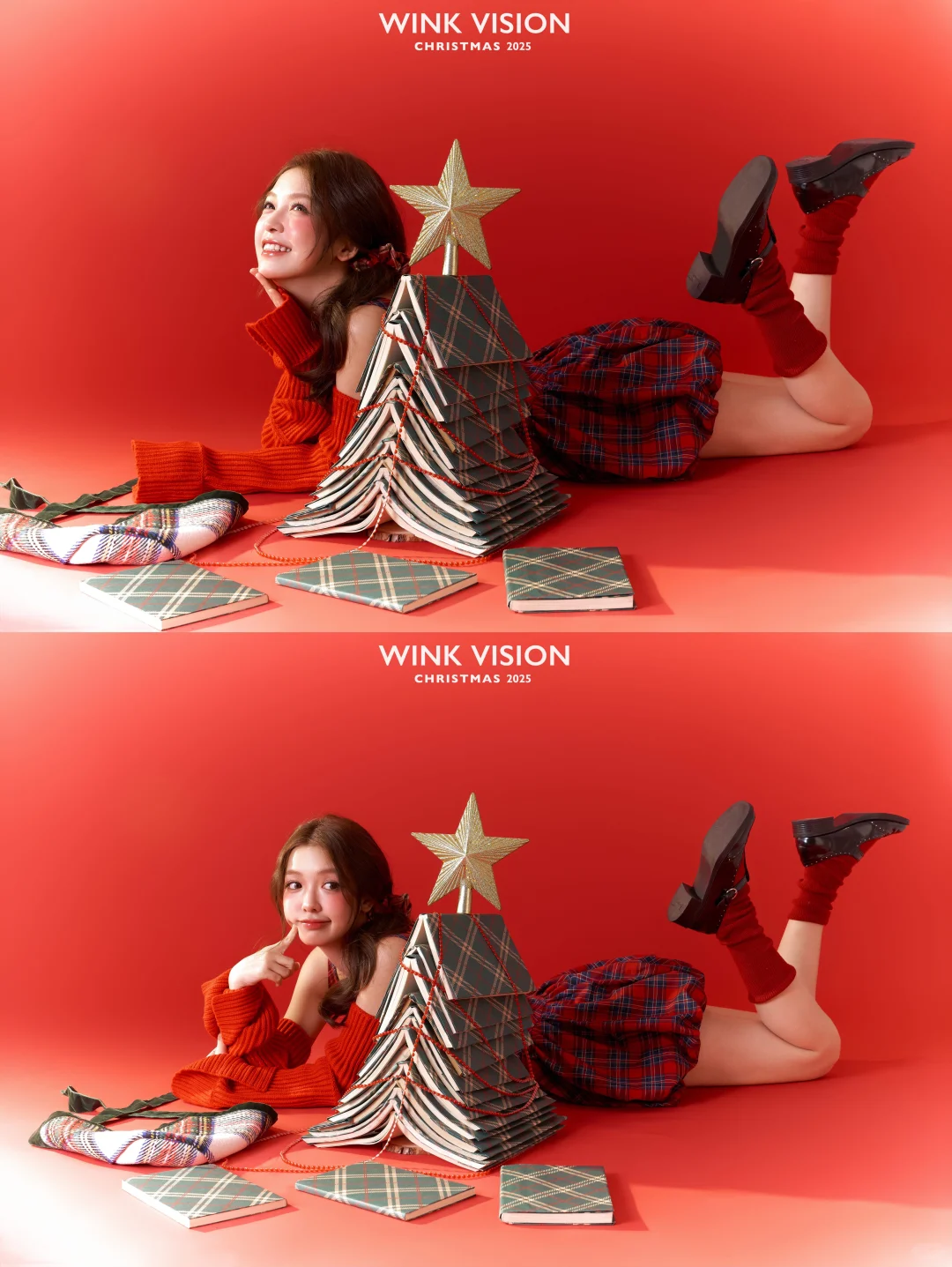 oh！是“韩女书呆子”📚miu系圣诞照