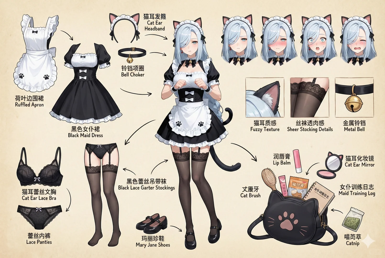 使用nanobanana生成的二次元版ootd！