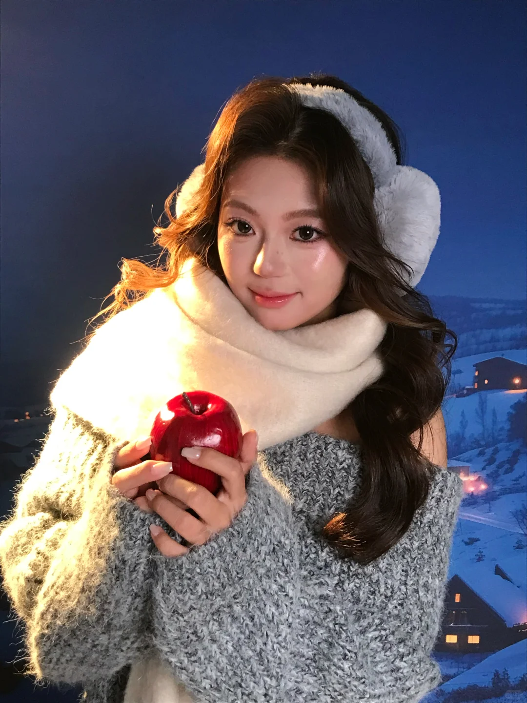 冬日写真｜雪天里的软fufu甜妹