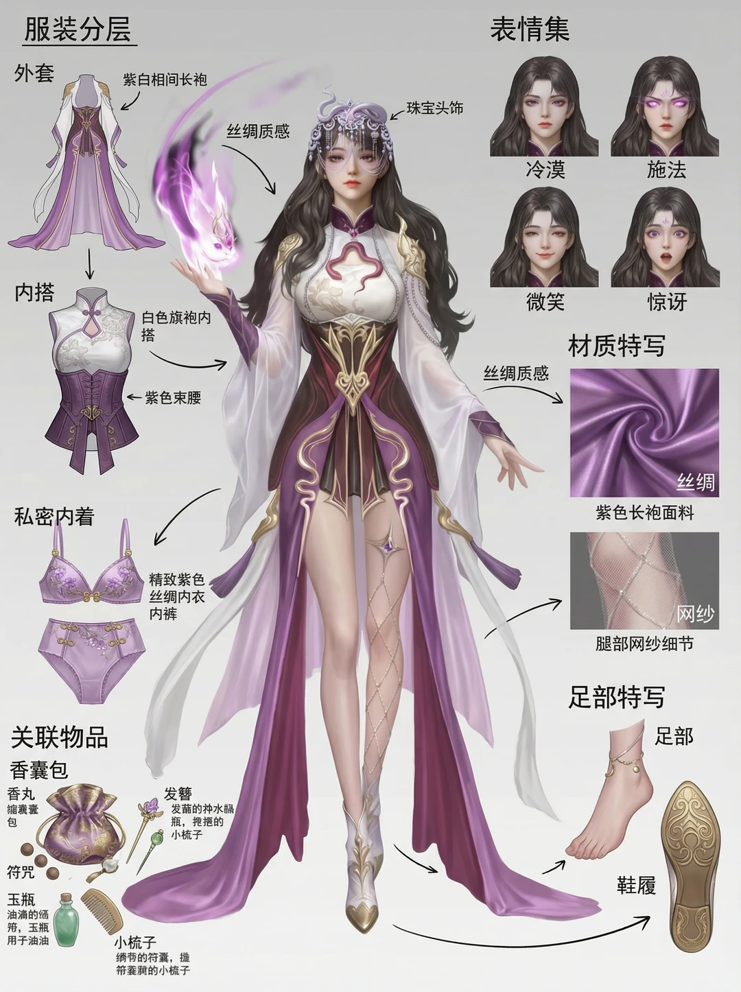 小说女主穿搭拆解👀