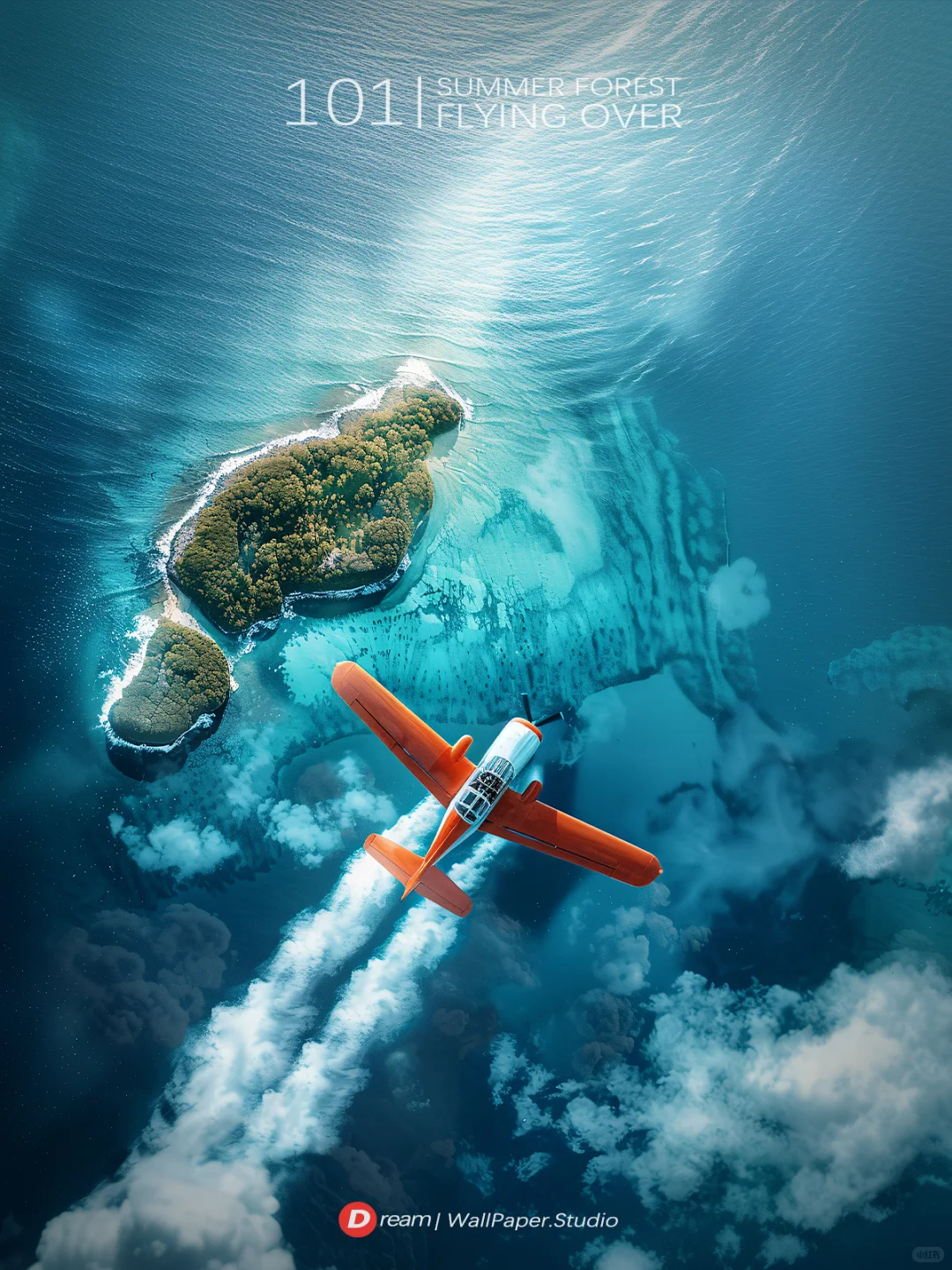 Dream壁纸/“飞越蓝色星球的小岛🌍”