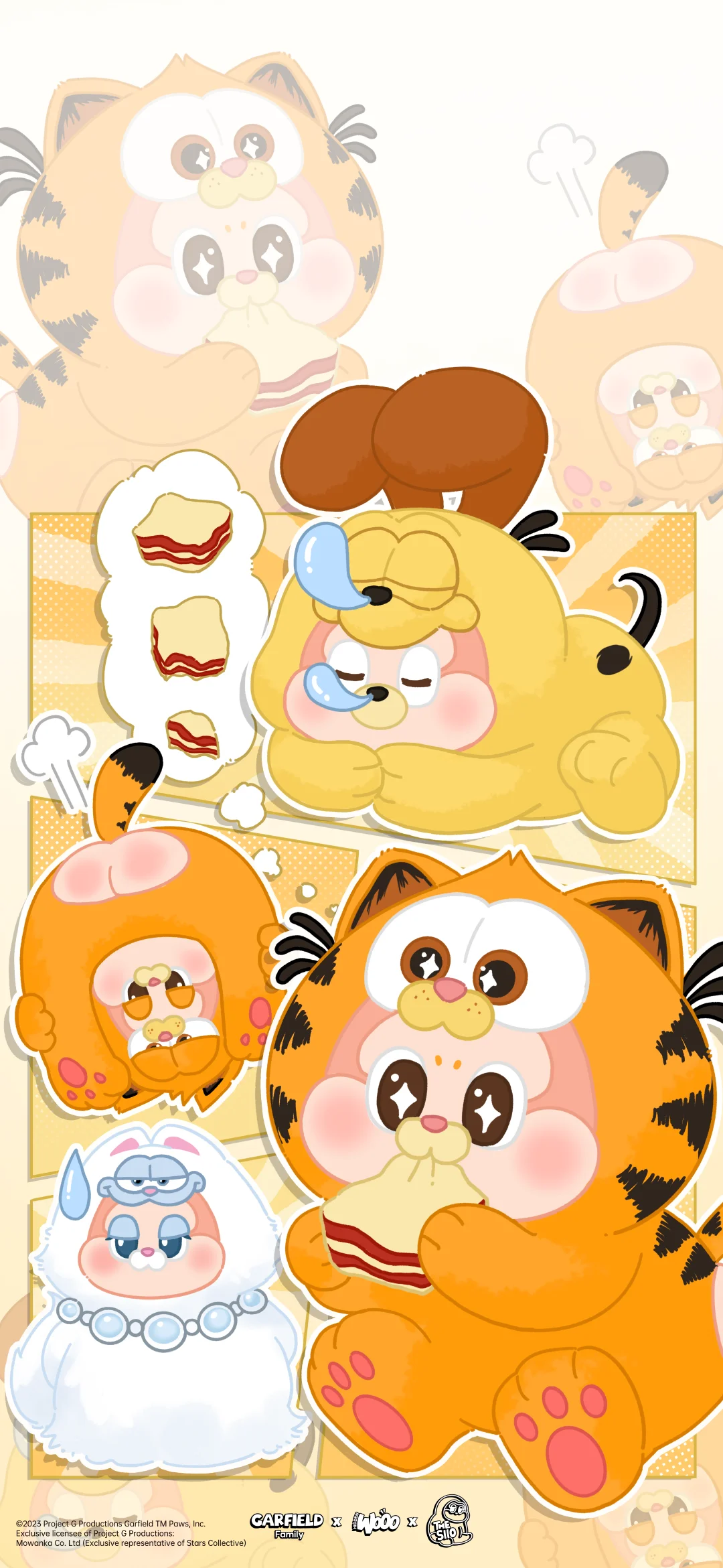 壁纸已换上✌🏻睁眼就是加菲大脸袭击‼️