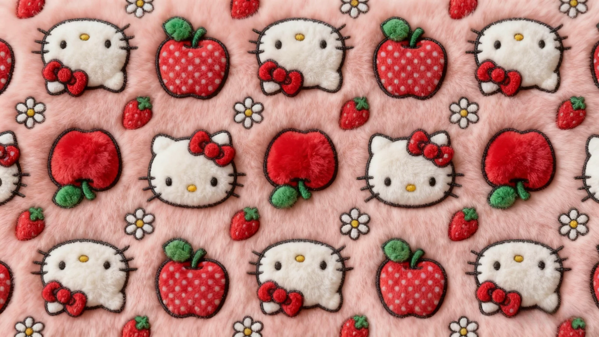 𝑺𝒉𝒂𝒓𝒆｜毛绒绒的HelloKitty电脑壁纸🎀