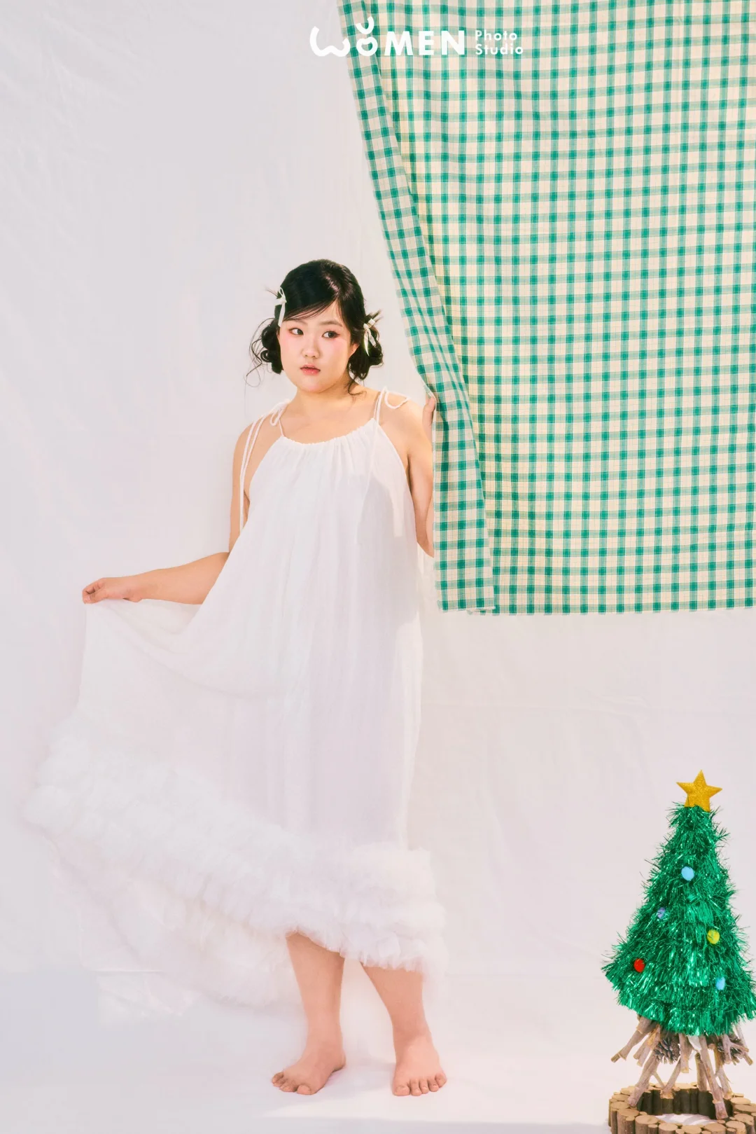 大码模特拍圣诞主题写真照的一天🎄