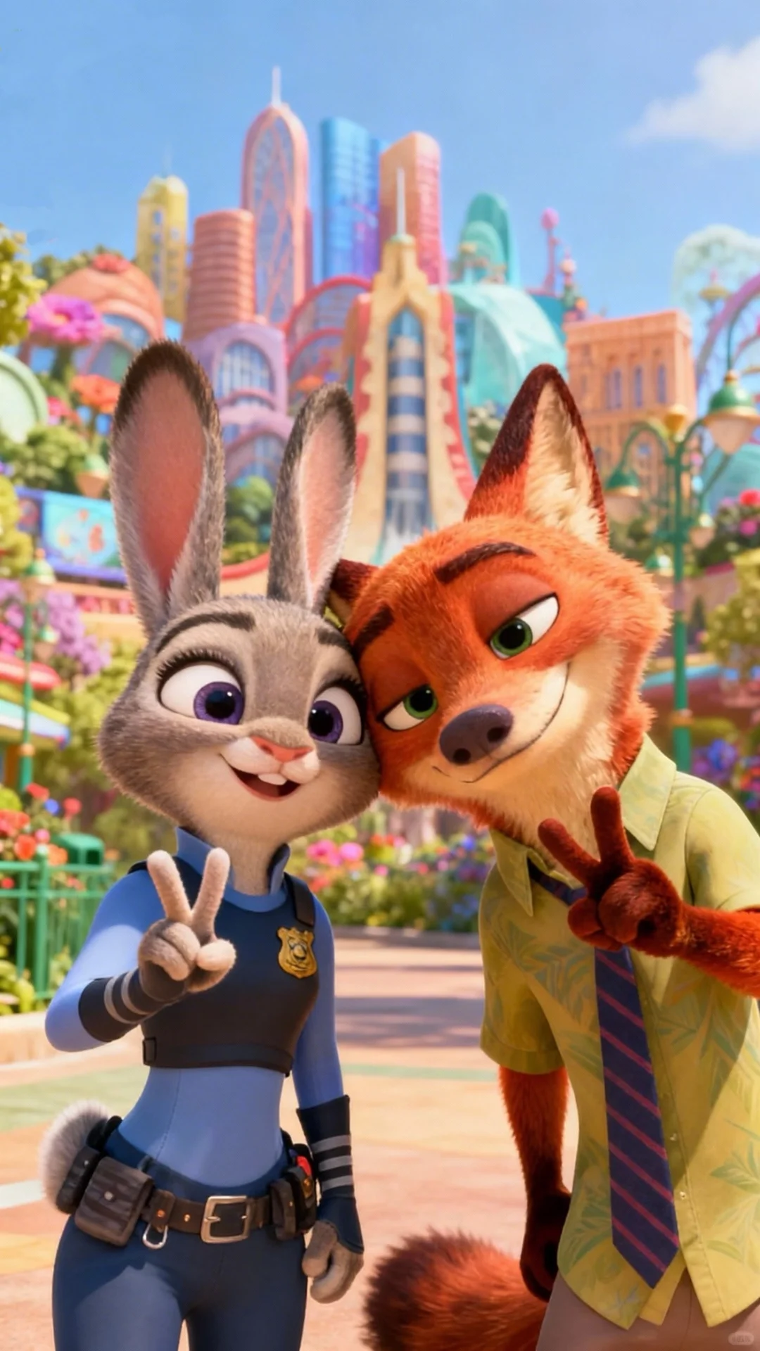 疯狂动物城｜尼克朱迪壁纸1