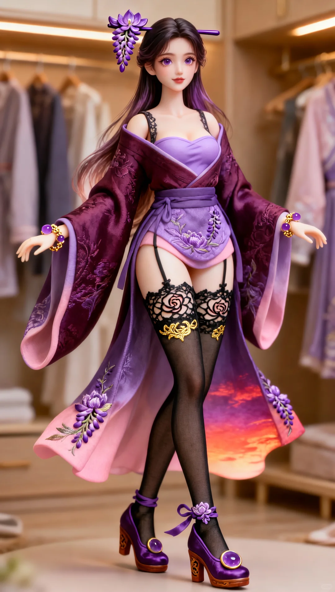 AI 捏的国风娃娃