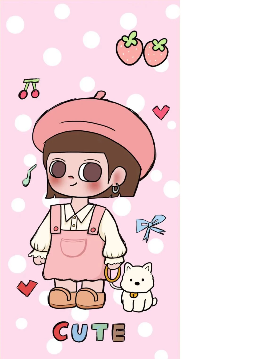 酷酷的酷仔 又甜又酷 手机壁纸图案