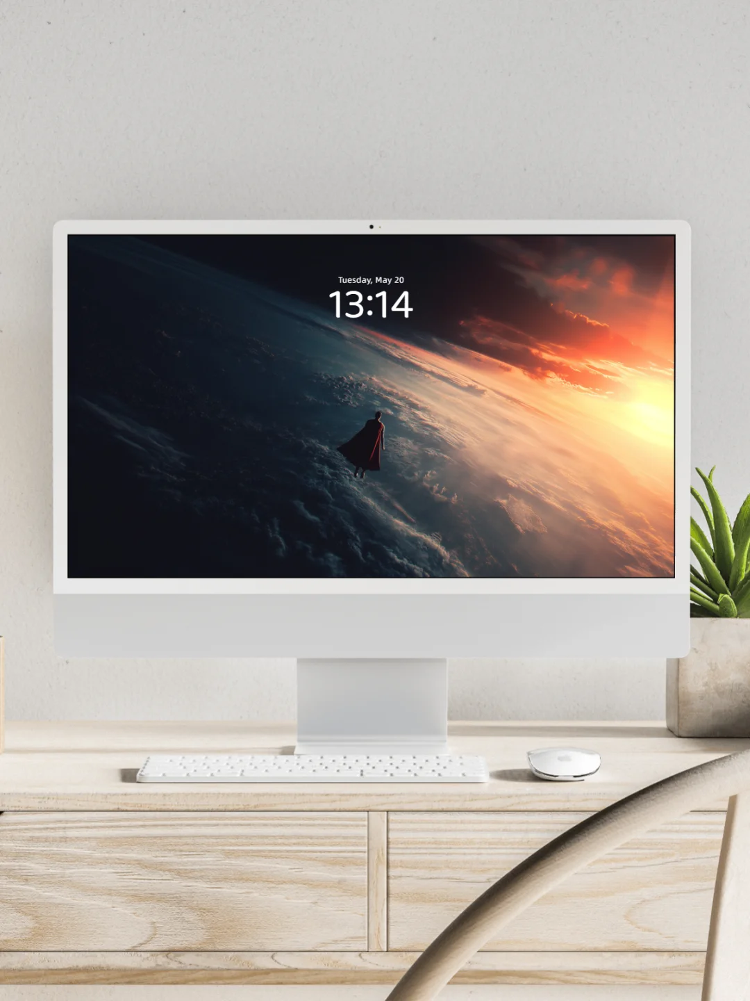 超人壁纸 l 云端之翼