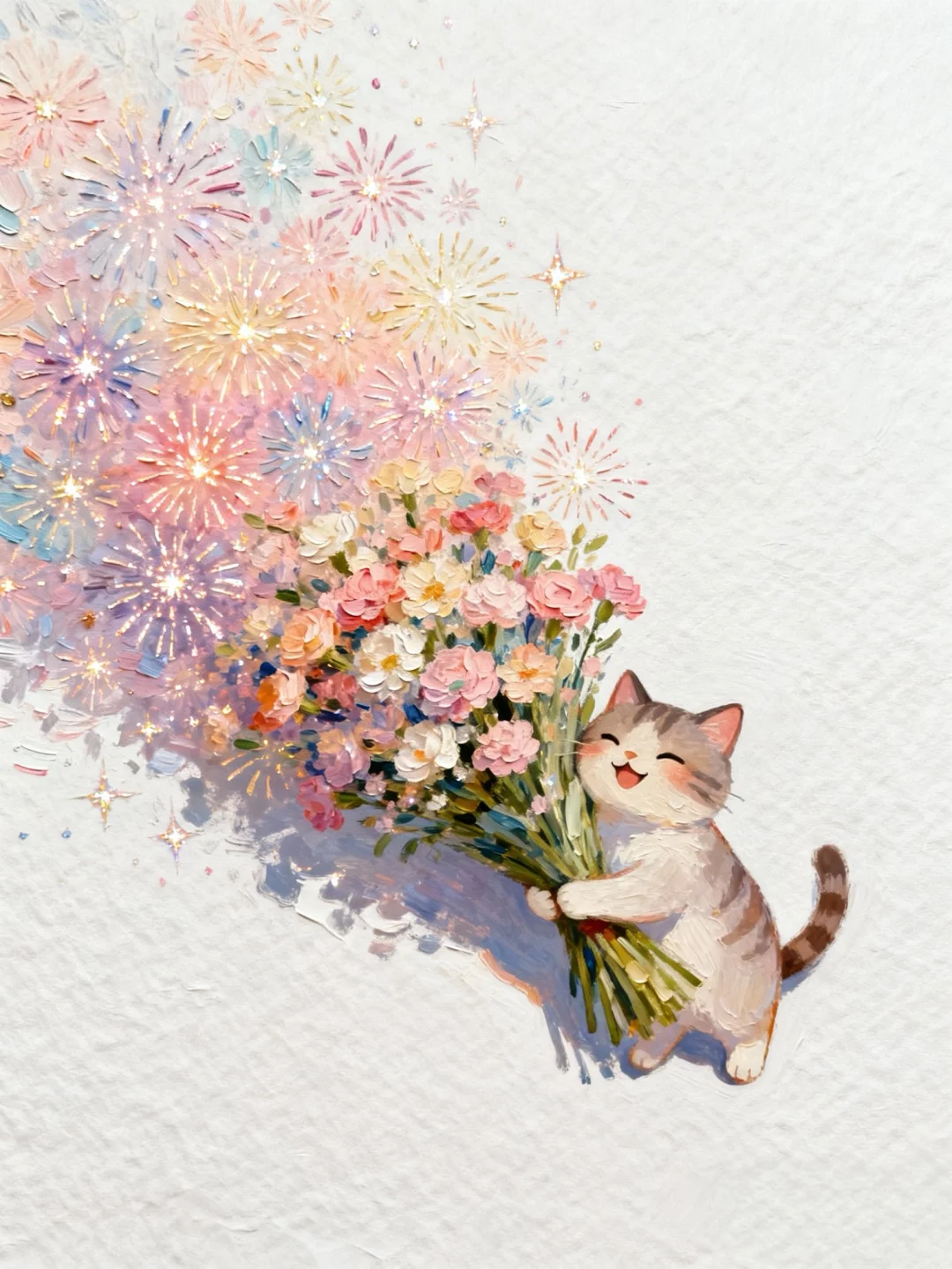 收到花花的小猫开心极了✨