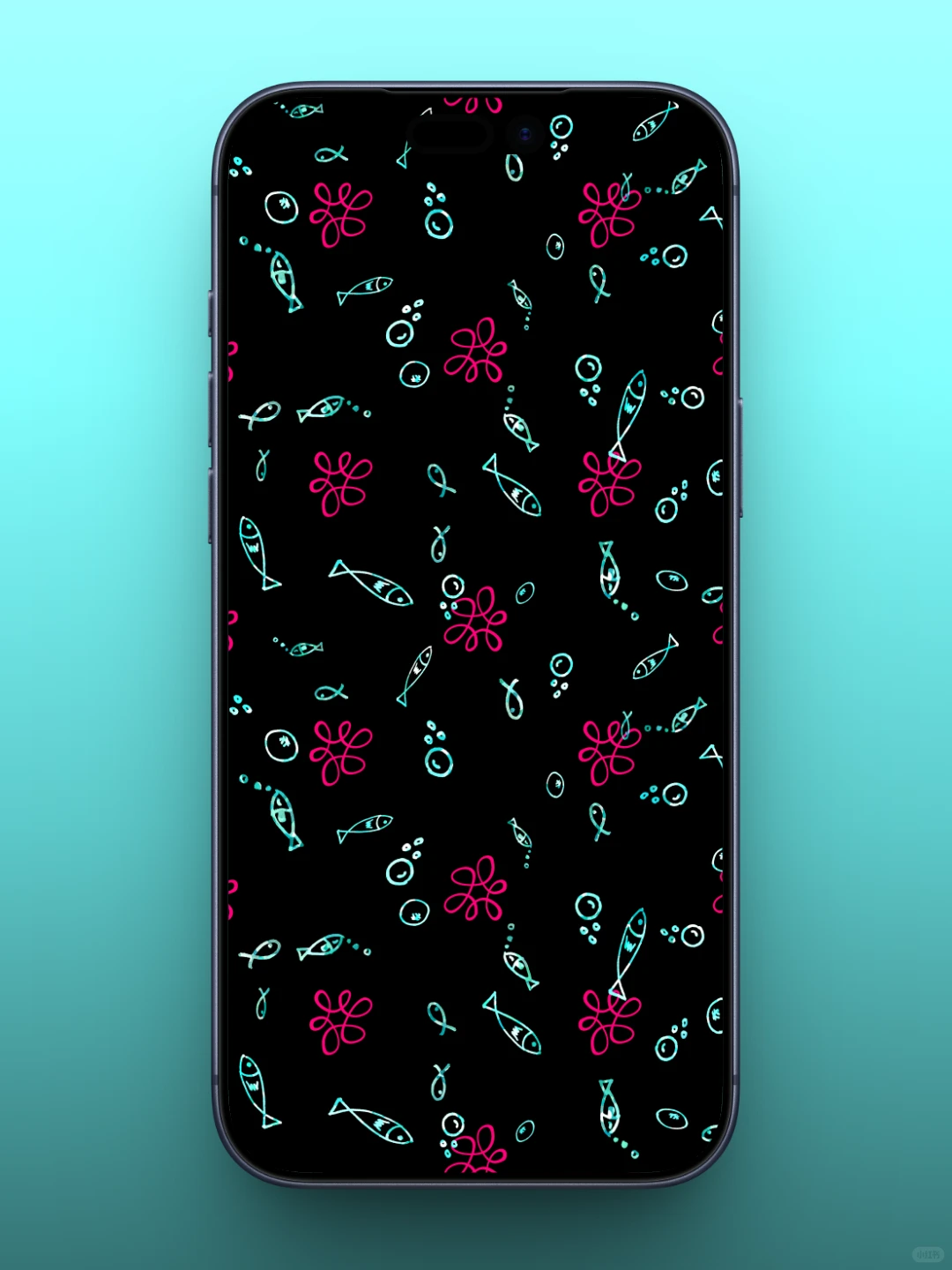 073｜手机壁纸分享｜小鱼与鲜花