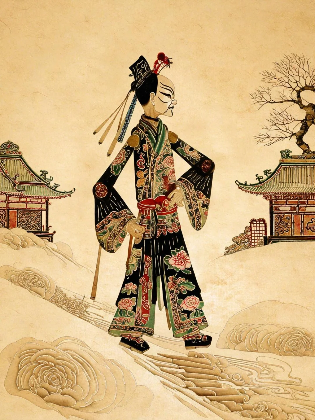 奇域AI｜AI竟然能出中式皮影效果了！