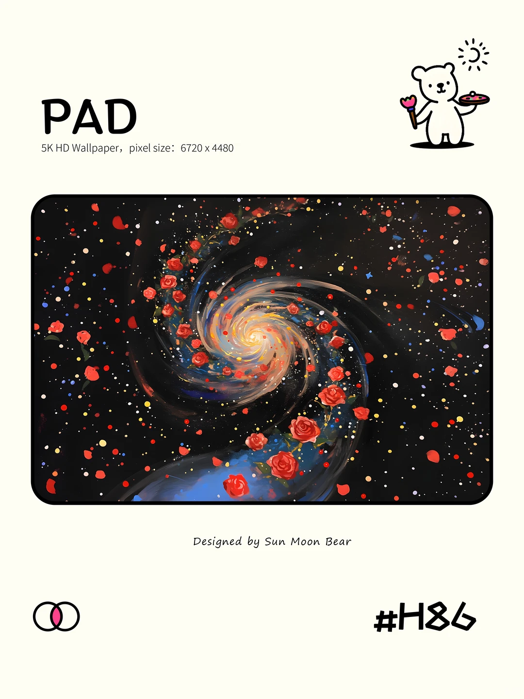 订婚快乐 玫瑰星系 | 日月熊壁纸