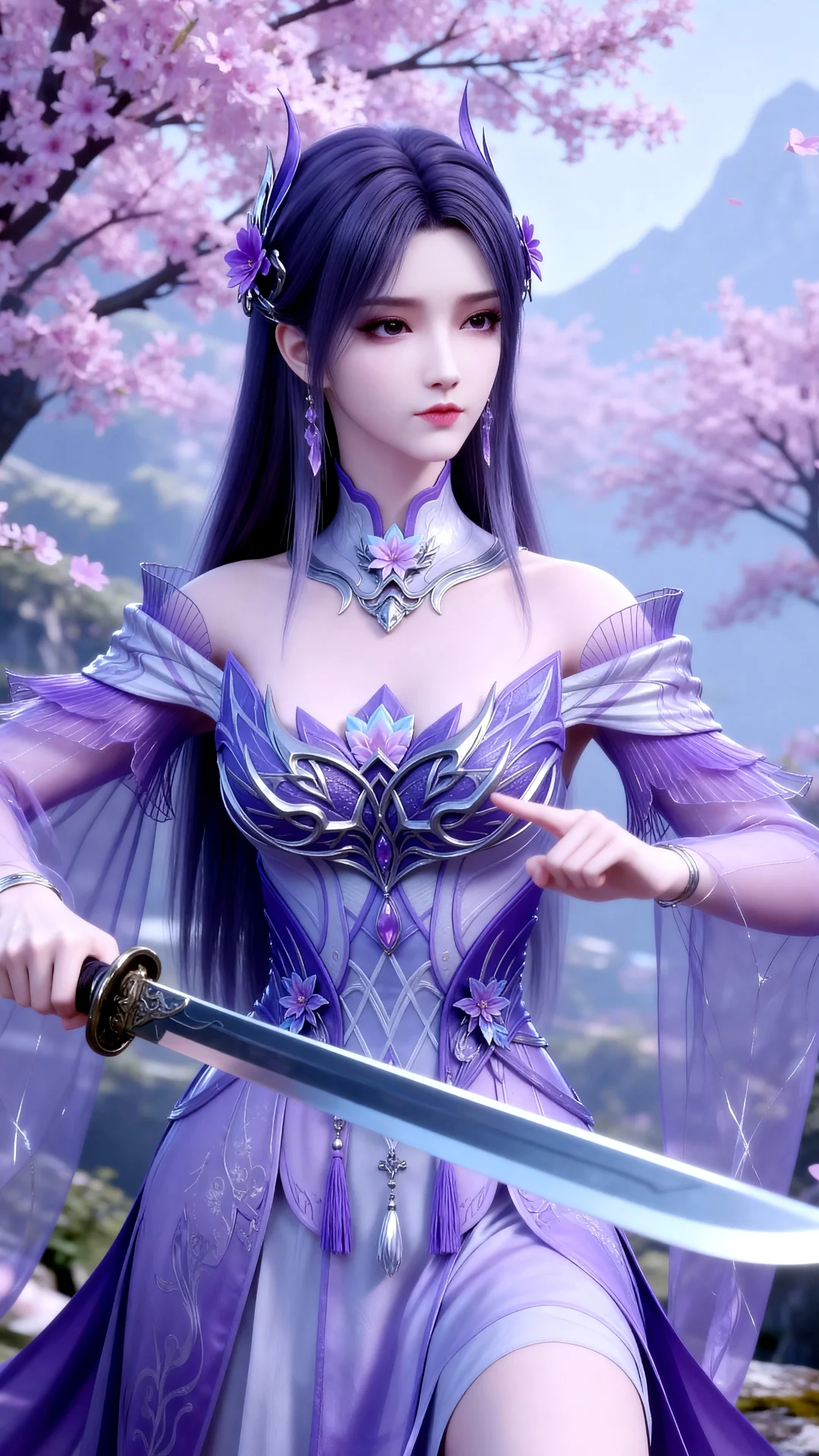 国漫女神｜小医仙斗破苍穹AI二次元动漫壁纸