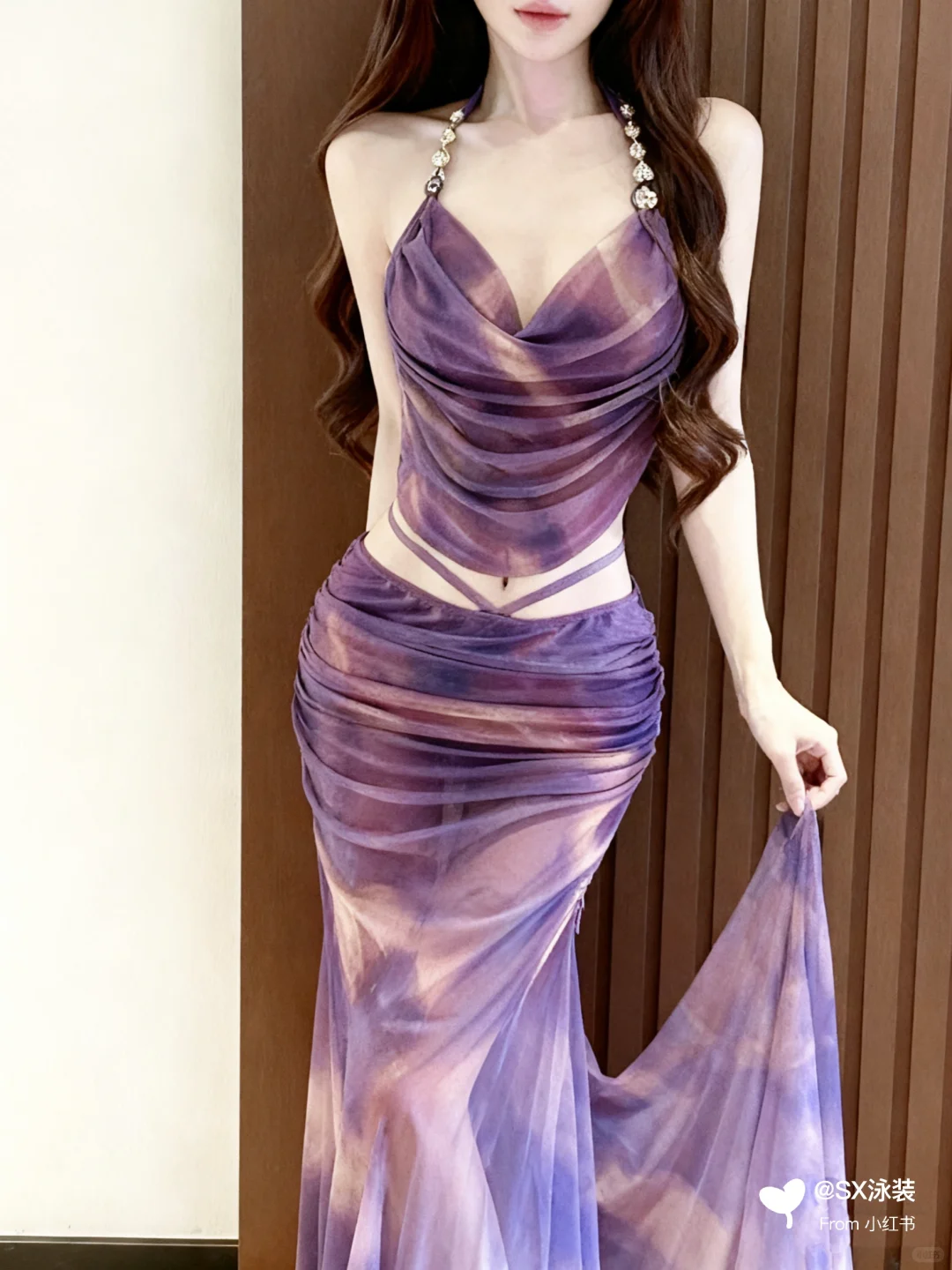 怎么会有这么欲的比基尼长裙👗啊！