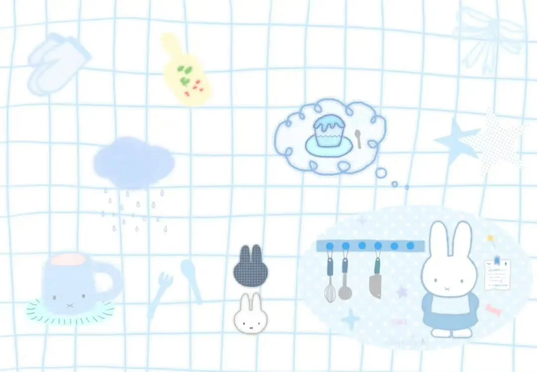 米菲兔横屏iPad平板丨电脑壁纸˶ • × • ˶