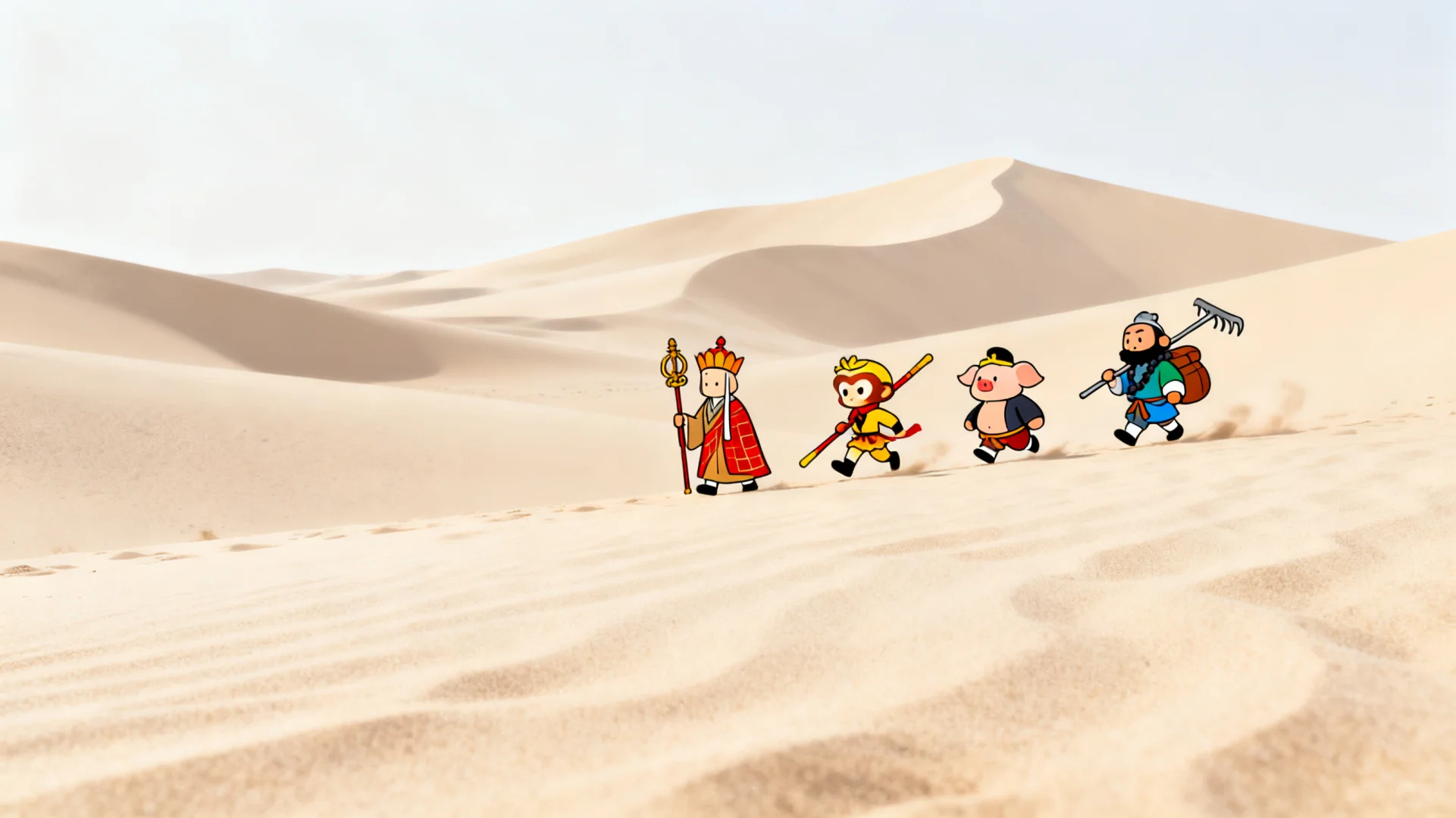 𝑭𝒓𝒆𝒆西游记壁纸师徒四人