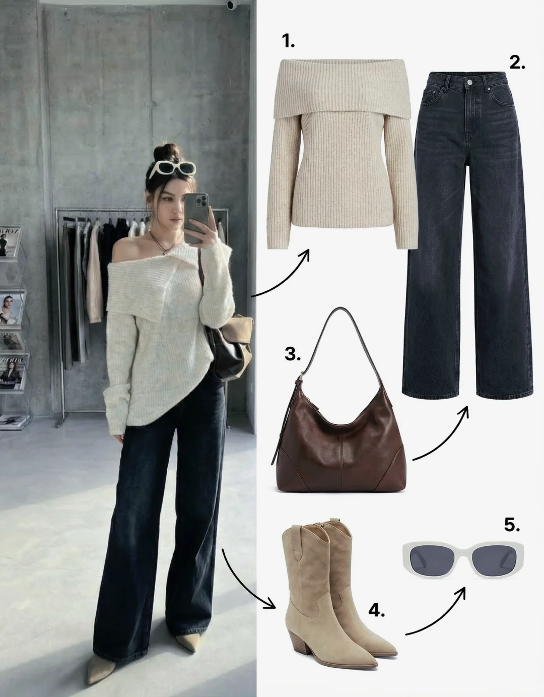 AI生图还是太权威了！秋冬松弛感穿搭！