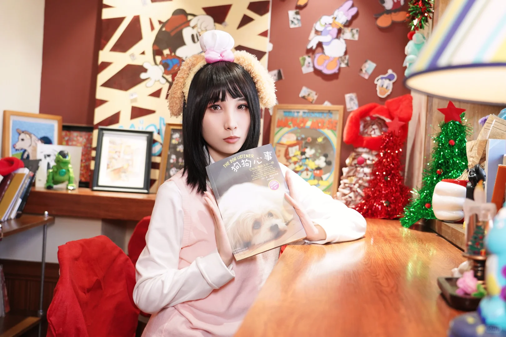 被毛绒绒包围的咖啡时间