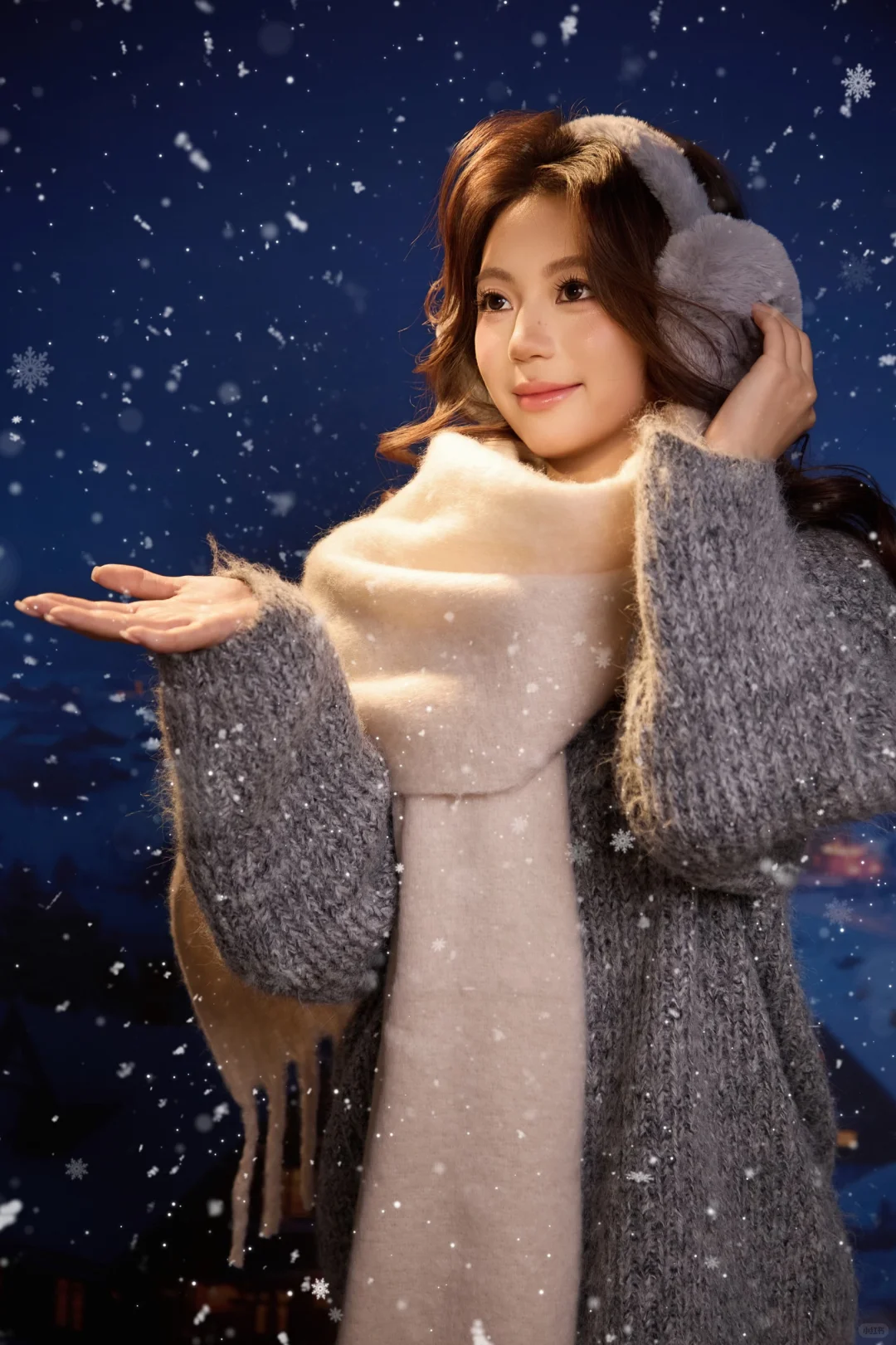 冬日写真｜雪天里的软fufu甜妹