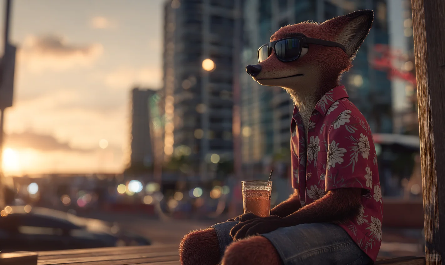 疯狂动物城 朱迪尼克 夏日壁纸