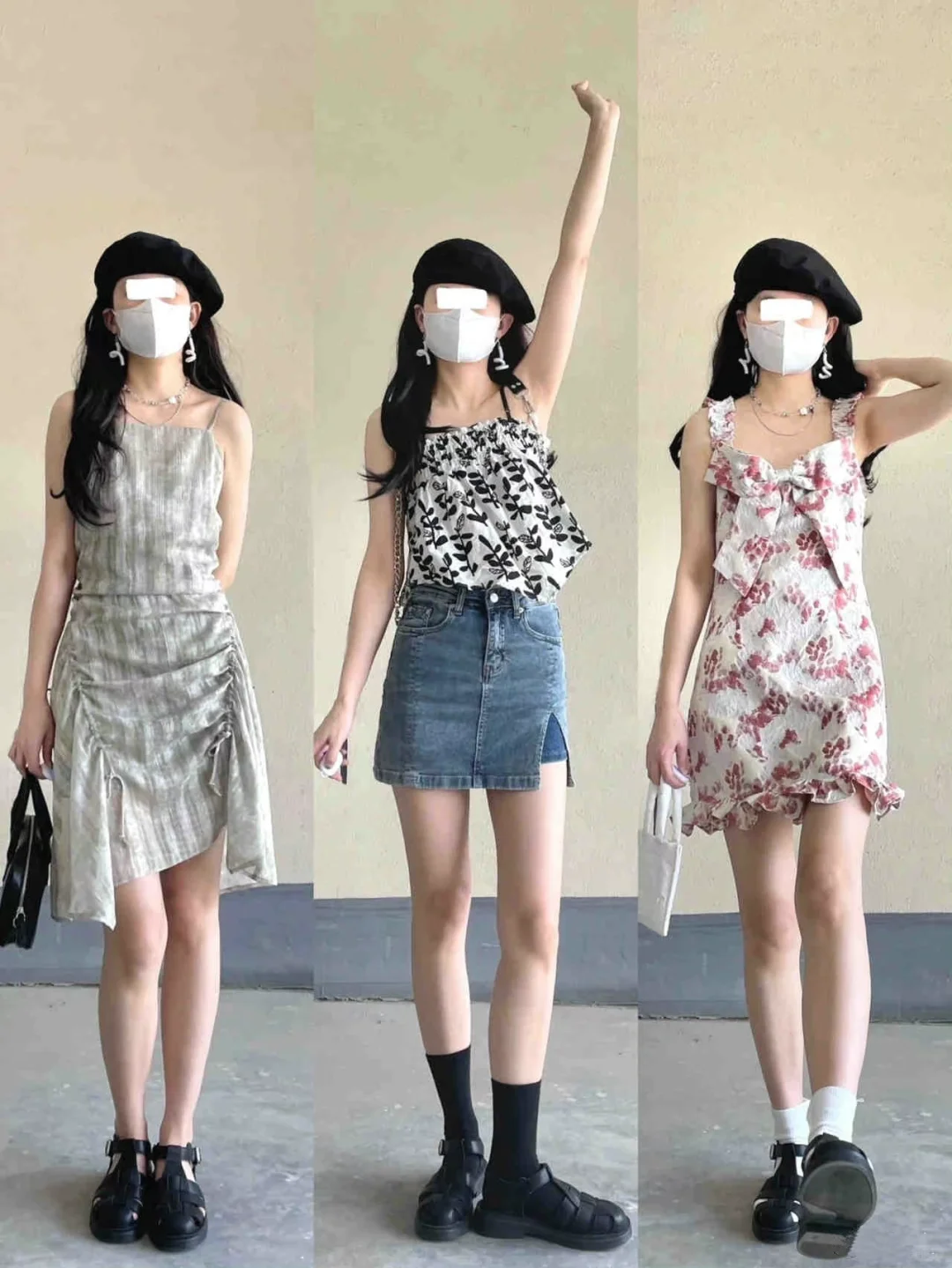 甜纯女孩穿搭⛱️春日氛围感拉满💕很难不爱❤️