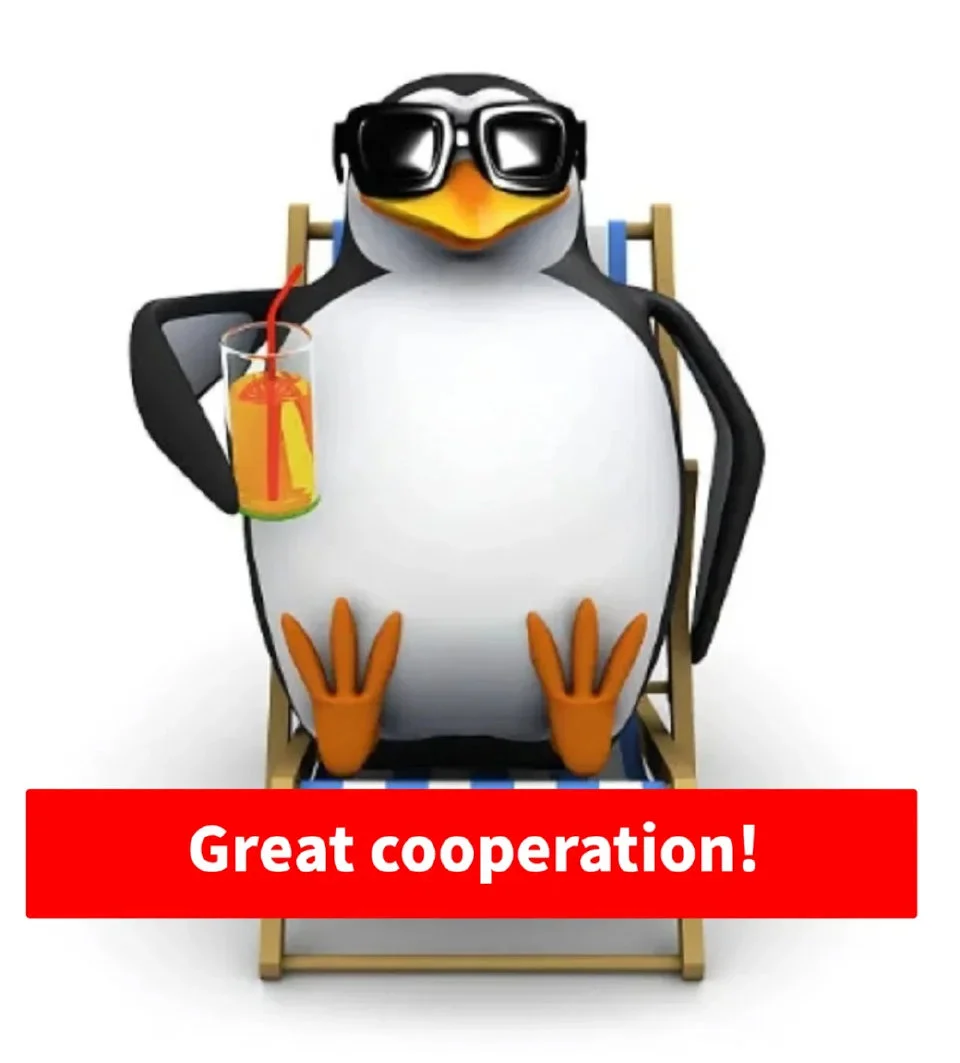 表情包：威廉泰尔企鹅 英文版