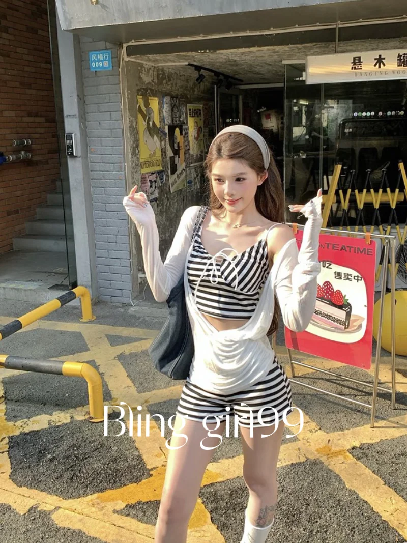 温泉季♨️泳衣分享！显腰细还遮胯白罩衫好欲