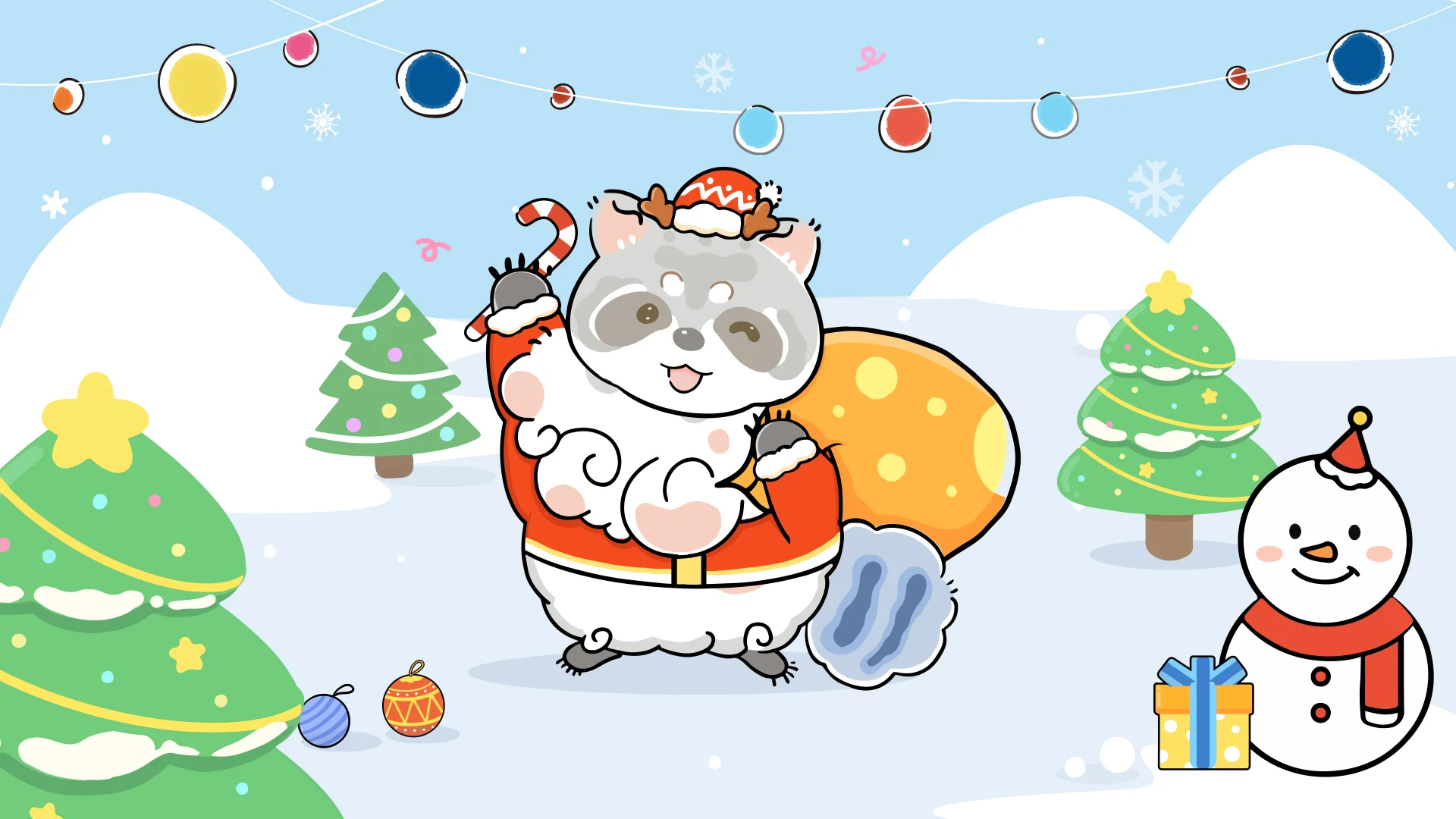 🎄12 月壁纸｜Pazzy想和你一起过冬❄️