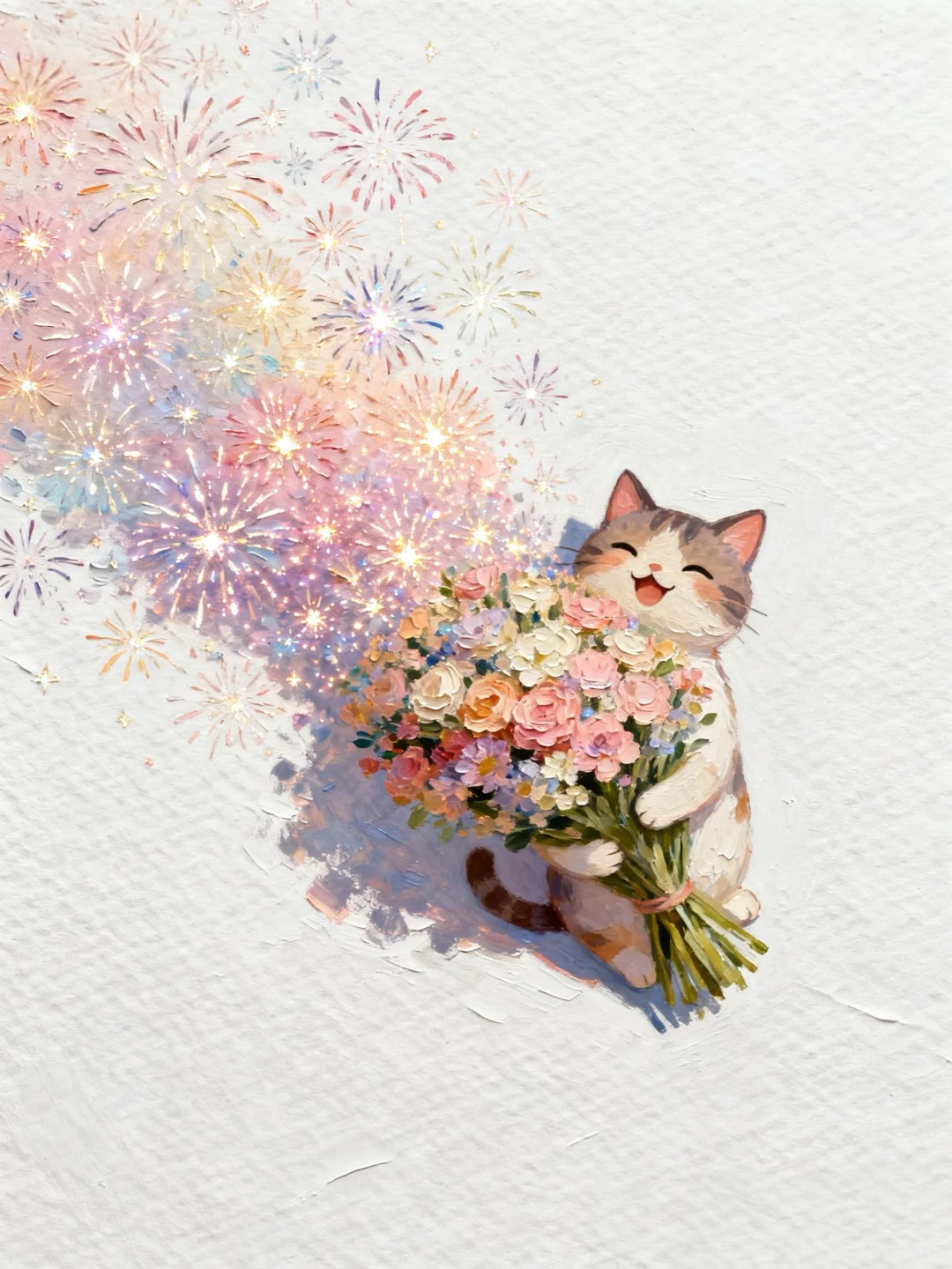 收到花花的小猫开心极了✨