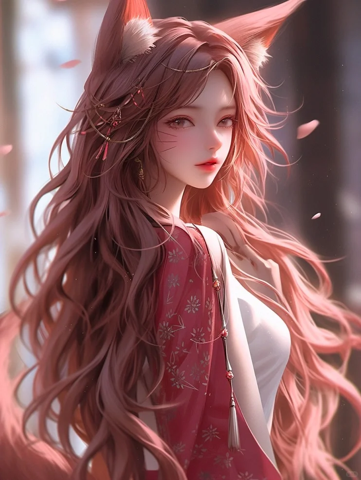 Midjourney I 九尾狐的诱惑能抗住不？