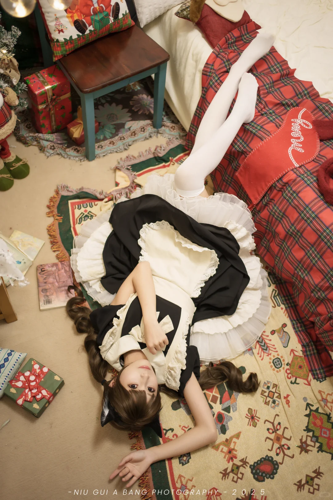 慵懒圣诞氛围感女仆写真~🎄