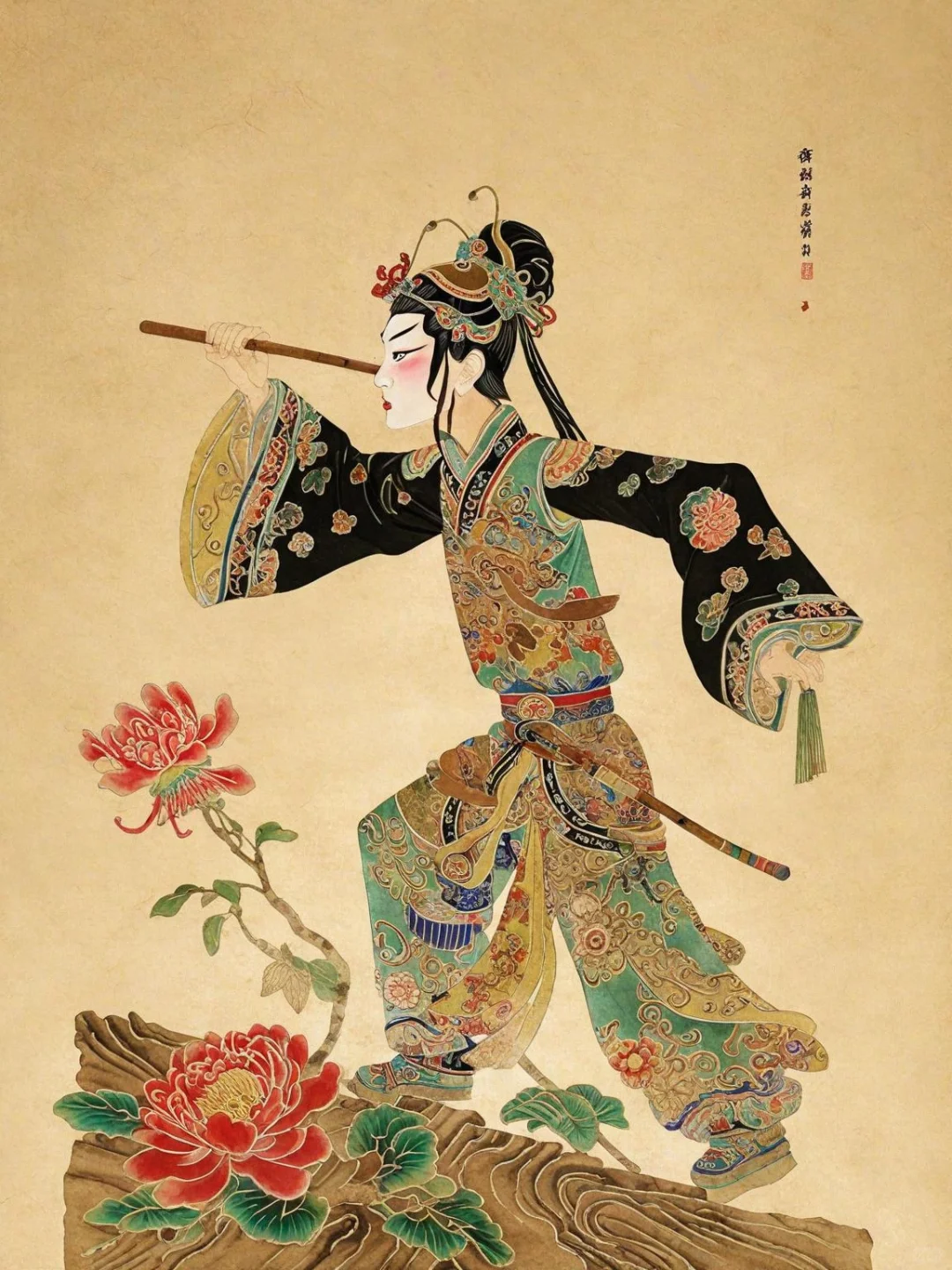 奇域AI｜AI竟然能出中式皮影效果了！