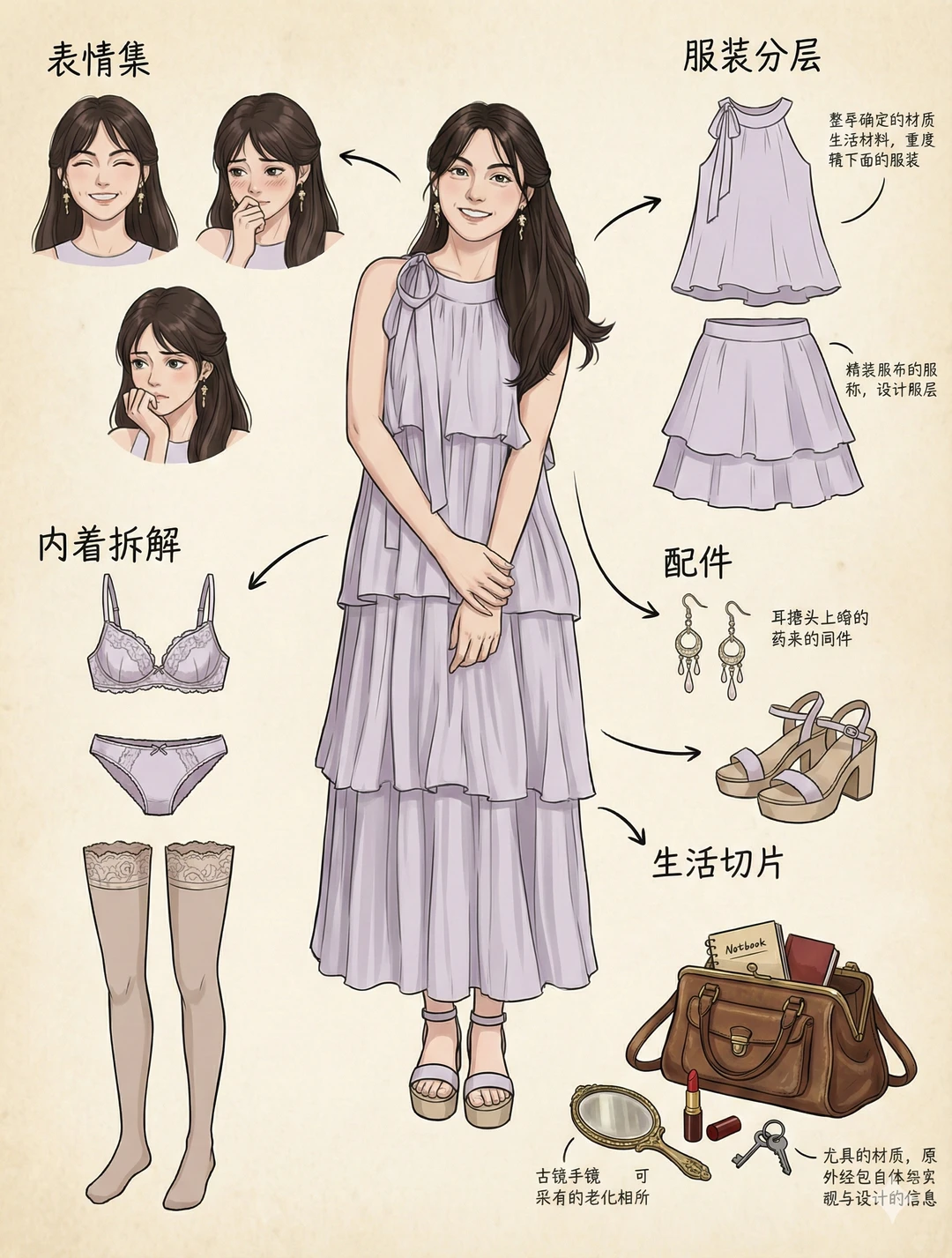 AI OOTD 拆解图都这么牛了吗