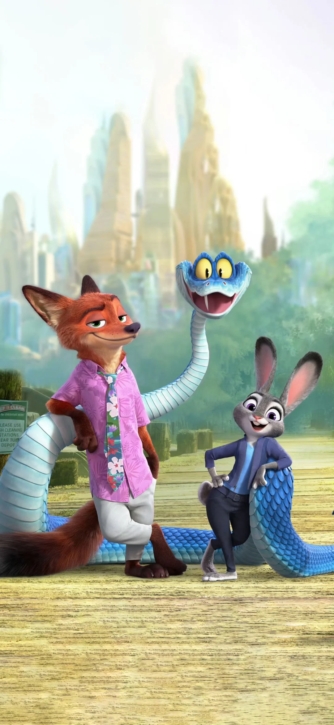 疯狂动物城2的手机壁纸来啦！