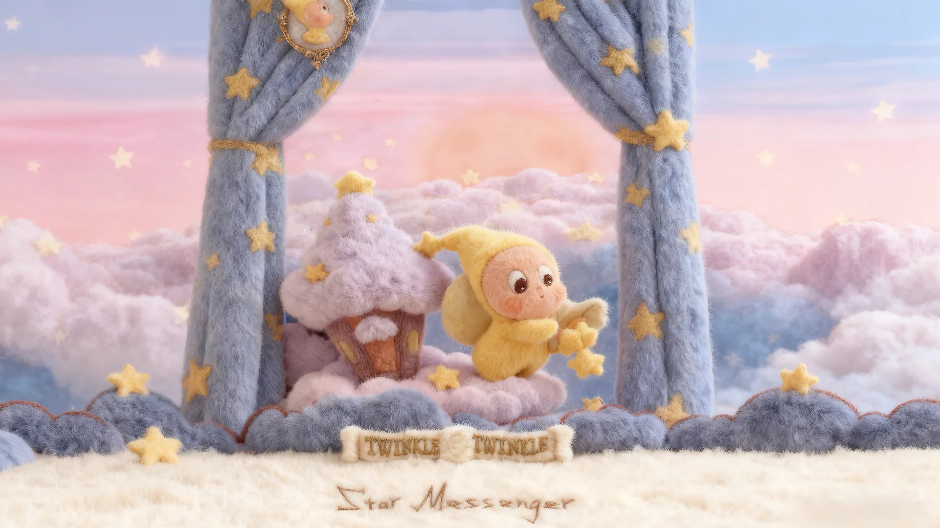 毛绒绒的星星人电脑壁纸来啦