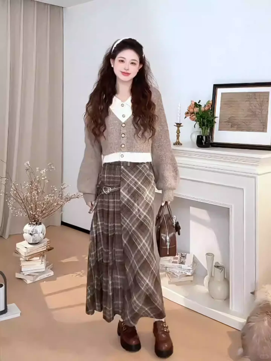 🍂假两件毛衣太甜了！美拉德风绝了～